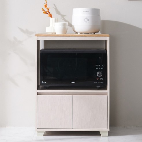 베네 광파오븐 렌지대 수납장 (오크베이지)