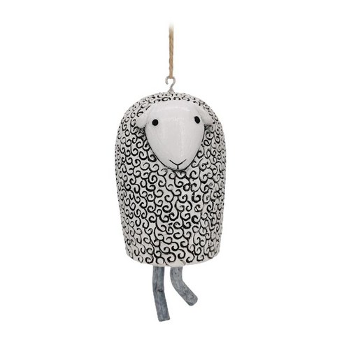 수지 소박한 Windchime 동물 펜던트 Aeolian 벨 추상 미술 Boho 수제 매달려 홈 선물 정원 야외 장식, E