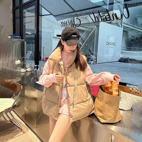 ANYOU 패딩 가을 겨울 패딩 면 조끼, 겨울 스타일을 완성하는 아이템