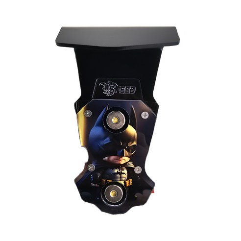 스피드샵 배달대행 오토바이 자석 충전거치대 1구커버 히어로 LED 단품, 1구히어로레드 단품