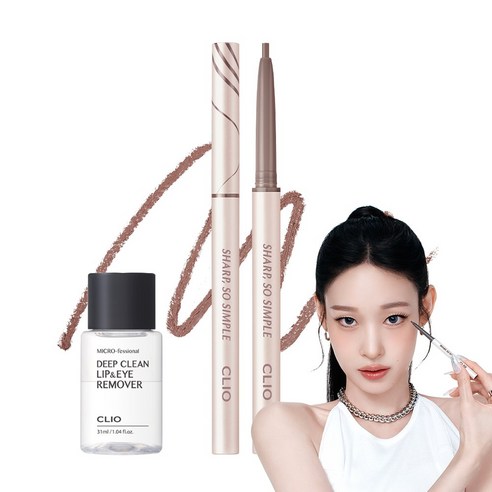 [증정] 클리오 샤프 쏘 심플 워터프루프 펜슬 라이너 24AD, 13 로스티드핑크, 1개