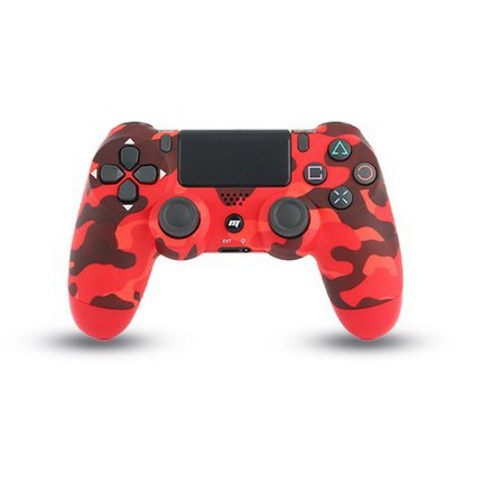 PS4 플스4 PC 스팀 게임패드 듀얼쇼크4 호환 컨트롤러 블루투스 피파 무선 더블쇼크, 밀리터리 레드, 1개