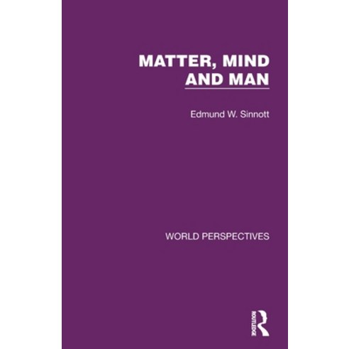 (영문도서) Matter Mind and Man Paperback, Routledge, English, 9781032182322
