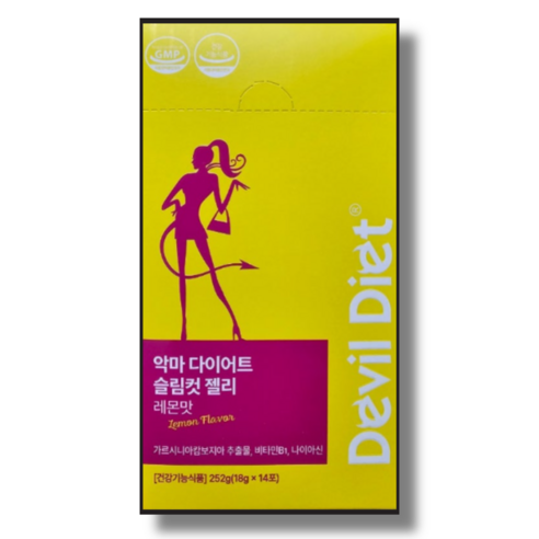 악마다이어트 슬림컷 젤리 레몬맛 14p