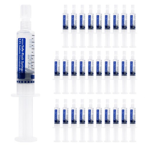 위고 일회용 멸균생리식염수 염화나트륨액 주사기형, 5ml 30개