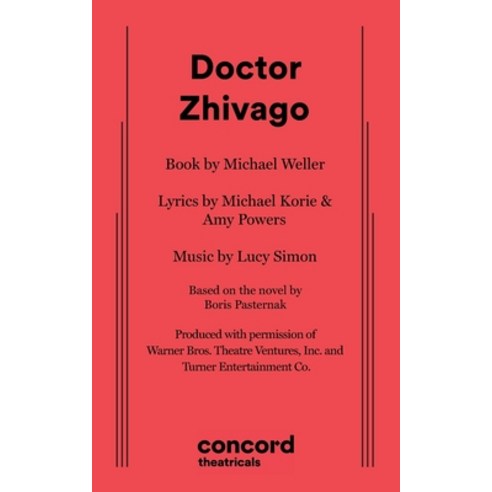 (영문도서) Doctor Zhivago Paperback, Samuel French, Inc., English, 9780573709449