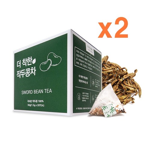 향긋한 구수함에 건강까지! 착한농부 작두콩차로 건강한 티타임을 즐겨보세요.