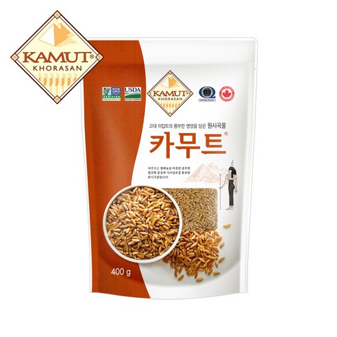 현대농산 정품 카무트 쌀 1.2kg (400gX3봉), 3개