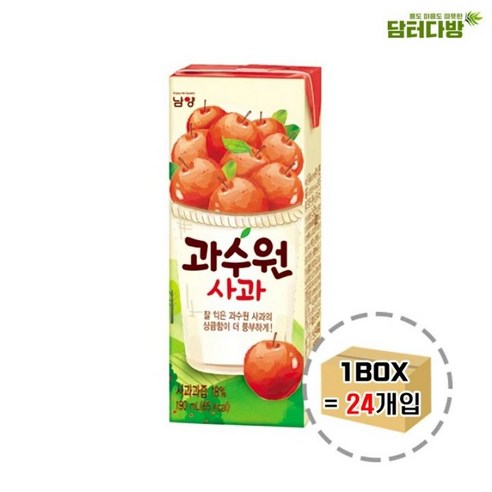 감칠맛 나는 과수원 사과 190ml x 24개입, 24개