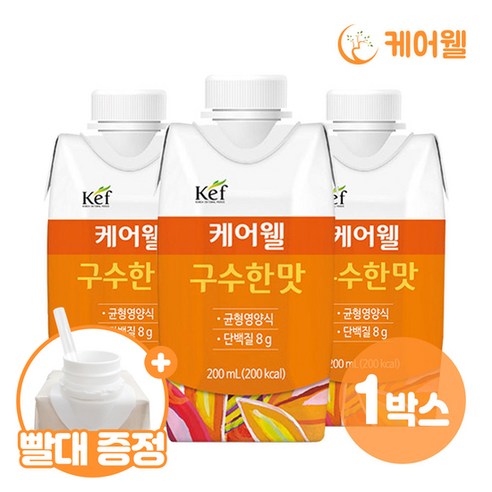 케어웰 구수한맛(팩), 200ml, 72개