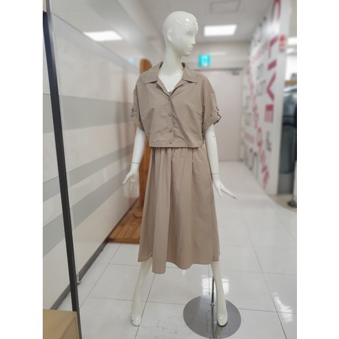 [올리브데 올리브] 셔츠 셋업 레터링 밴딩 원피스 YW3M-O337(1794166)