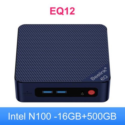 BEELINK 미니 PC 게임용 컴퓨터 EQ12 GK S12 프로 12 세대 인텔 코어 i3 N305 N95 N100 J4125 8GB 128GB 256GB VS U59 GK3V, 없음, 없음, 10) EQ1216G500G  미국