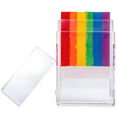 Pride Rainbow 메이크업 스틱 - 0.7g(0.27oz) (1개) 프라이드 이벤트 및 축제를 위한 생생한 LGBTQ 액세서리