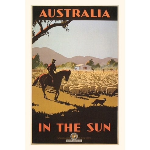 (영문도서) Vintage Journal Australia Sheep Travel Poster Paperback, Found Image Press, English, 9781648113505