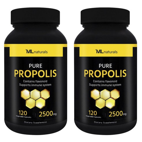 마이라이프내추럴스 퓨어 프로폴리스 2500mg 베지터블 캡슐, 2개, 120정