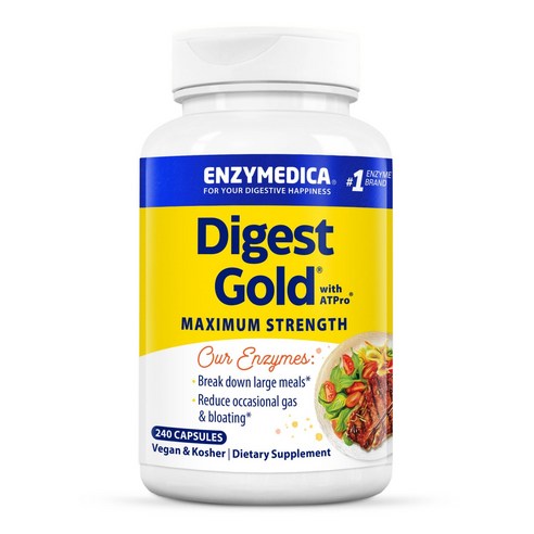 엔자이메디카 다이제스트 골드 ATPro 함유 Enzymedica Digest Gold® with ATPro® 240정