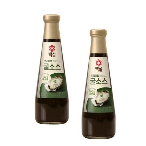 CJ 백설 프리미엄 굴소스, 500g, 2개