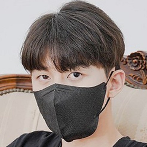 푸름마스크 새부리형 덴탈마스크 일회용 컬러 국산 여름용 50매입, 1개, 블랙