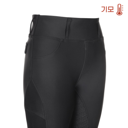 기모 승마바지 실리콘 풀패치 레깅스, M, 1개, 블랙