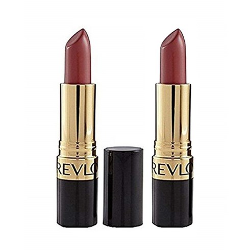 레브론 슈퍼 러스트러스 크림 립스틱 4.2g, Rosewine, 2개