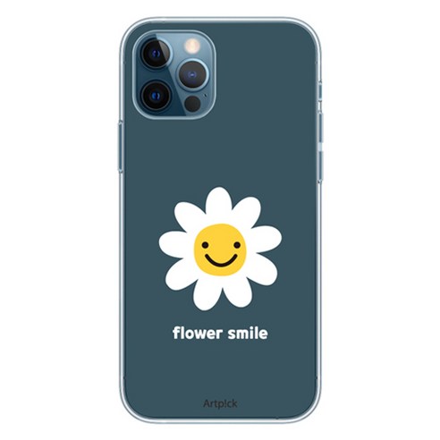 헬리움 스마일플라워 투명젤리 케이스 갤럭시A34