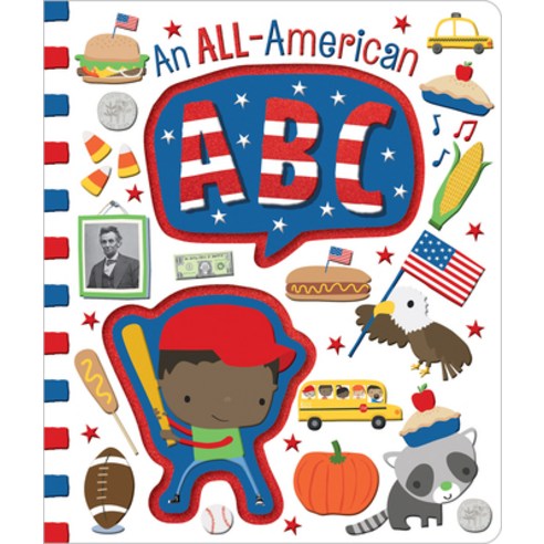 (영문도서) An All-American ABC Board Books, Make Believe Ideas, English, 9781788436274
