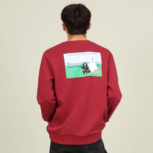 파르데스 트래블 맨투맨 티셔츠