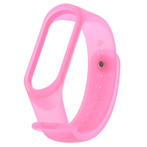 Mi Band 5/6 용 소프트 교체 팔찌 팔찌 시계 밴드 스트랩, 분홍, 손목 둘레 5.5-8.7 인치, TPU