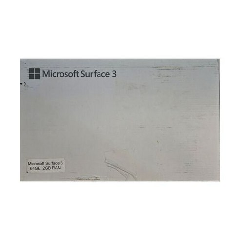 Microsoft 마이크로소프트 서피스 3 10.8인치 64GB 2GB RAM 윈도우10. 새 항목 불량 상자. 사진을 참조하세요. Surface, 단일, 단일
