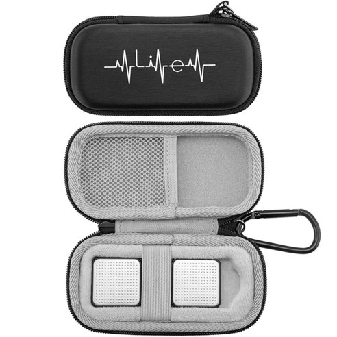 YINKE AliveCor kardia 모바일 심장 모니터 EKG / 무선 6리드 케이스 여행용 케이스 보호 커버 보관 가방 회색. 여행 183831, 회색 얼라이브코어