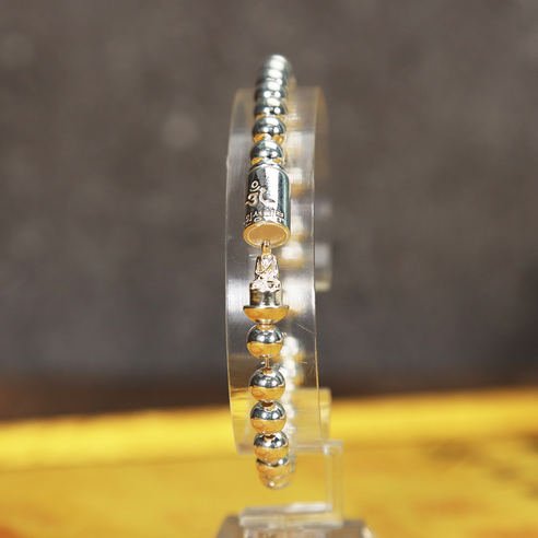 호신불 부적 은 염주 팔찌: 영적 성장, 보호, 내면의 평화를 위한 신성한 동반자