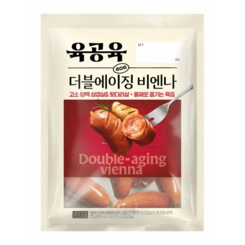 육공육 더블에이징비엔나225gX2, 450g, 1개