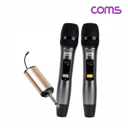 Coms CR400ABR 2채널 UHF 무선 듀얼 핸디마이크(A B)