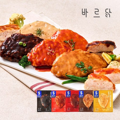셀렉트밀 소스 닭가슴살 5종 혼합 세트, 15개, 100g