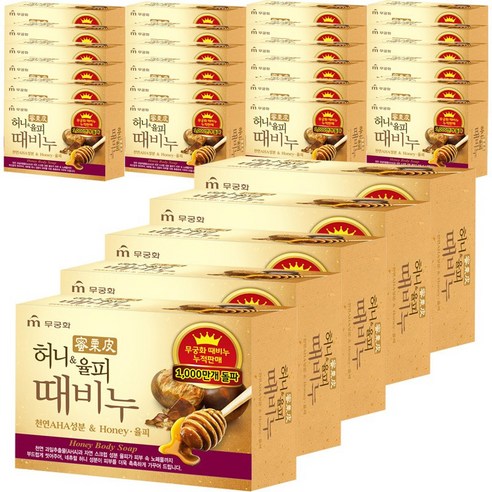 무궁화 허니율피 때비누, 100g, 30개입