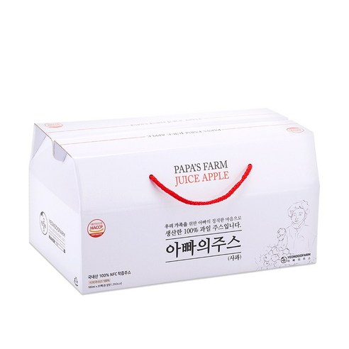 아빠의 사랑으로 키운 달콤한 사과즙, 온 가족 건강을 챙기세요!