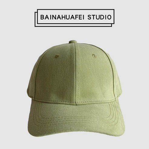 모자 모자 봄과 여름 새로운 큰 헤드 페이스 보여주는 작은 태양 모자 캔디 솔리드 컬러 남성 야구 모자, 녹색
