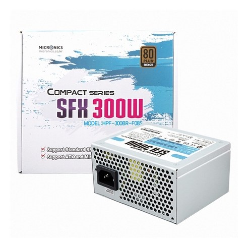 마이크로닉스 Compact SFX 300W 80Plus Bronze, 1개