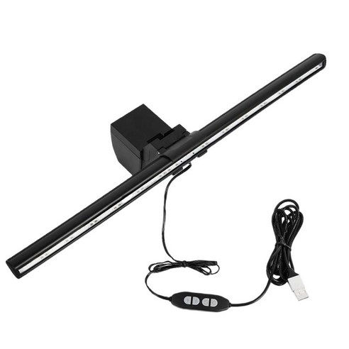 USB 컴퓨터 모니터 화면 라이트 바 LED 케어 램프, 버튼 모델, 40cm, ABS