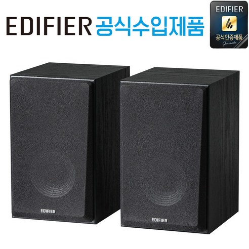 [공식 수입 제품 국내 AS 가능] 에디파이어 PC-FI 데스크 파이 스튜디오 모니터 스피커, R990BT Black, 1개