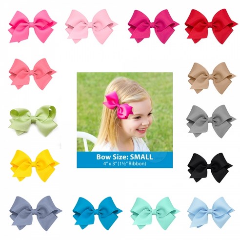 사랑스러운 아이를 위한 섬세한 아름다움, 위원스 클래식 그로스그레인 스몰 리본핀 위원스