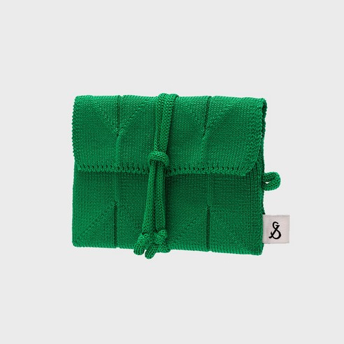 조셉앤스테이시 Lucky Pleats Knit Card Wallet Jelly Green Best Top5