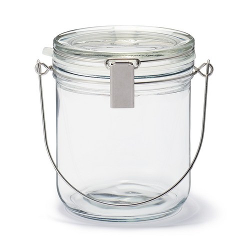 무인양품 MUJI 소다글래스 보관용기 D9A4000, 1개, 약 1L