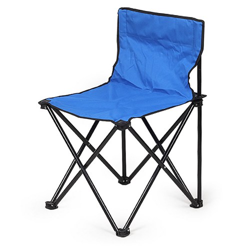 카시안 등받이 접이식 낚시의자 CN 아웃도어 휴대용 캠핑 야외 간이 의자, 1개, 대 (블루)