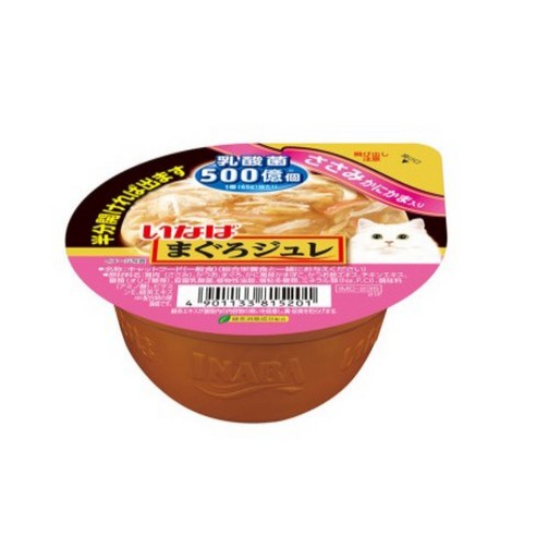 [리뉴얼] nanaharu 이나바 마구로쥬레 유산균 65g, 혼합맛(유산균 닭가슴살/게맛살), 48개