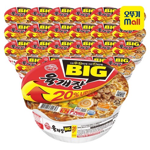 오뚜기 육개장 컵 104g, 24개