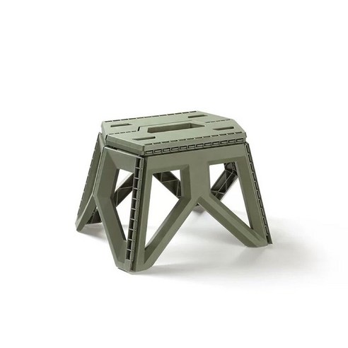 Licpper 접이식사각의자 휴대용 캠핑 의자 1P, 29cm-35cm*20cm-28cm*23.5cm, 풀색