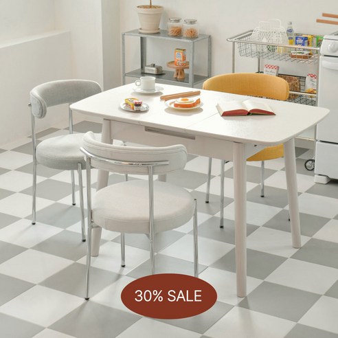 세라믹 로망 소파와 바라하우스 식탁 세트로 완성하는 꿈결 같은 공간