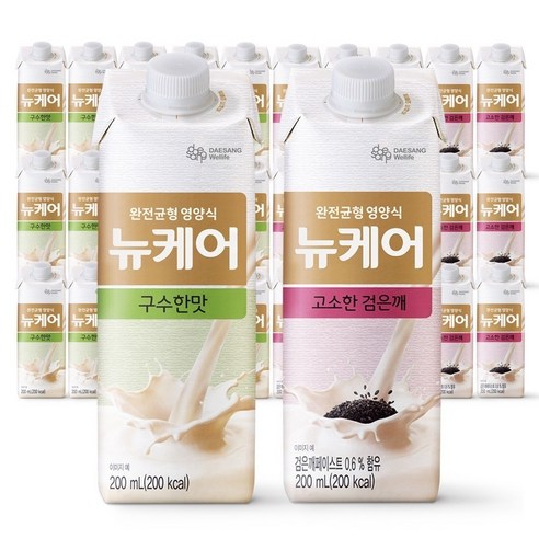 대상웰라이프 뉴케어 아셉틱 검은깨맛 구수한맛 슬림형 30팩 세트 쿠팡뉴케어