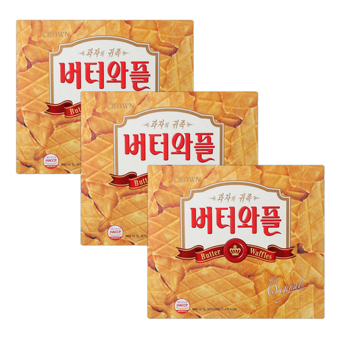 크라운 버터와플, 316g, 3개